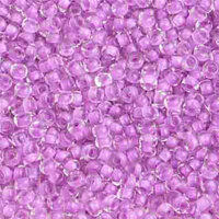 Preciosa 10/0 Rocaille Seed Beads - SB10-38328 - Crystal Lined Purple Terra Color