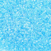 Preciosa 10/0 Rocaille Seed Beads - SB10-41134 - Transparent Aqua Rainbow AB