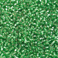 Preciosa 10/0 Rocaille Seed Beads - SB10-57100 - Silver Lined Lime Green