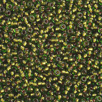 Preciosa 10/0 Rocaille Seed Beads - SB10-59430 - Copper Lined Green