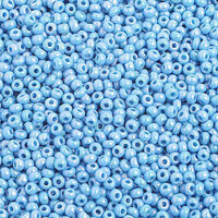 Preciosa 10/0 Rocaille Seed Beads - SB10-64050 - Opaque Light Blue AB