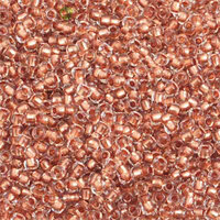 Preciosa 10/0 Rocaille Seed Beads - SB10-68105 - Copper Lined Crystal 