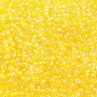 Preciosa 10/0 Rocaille Seed Beads - SB10-81010 - Transparent Iris Yellow