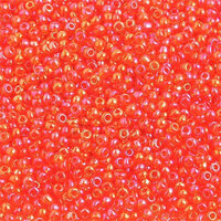 Preciosa 10/0 Rocaille Seed Beads - SB10-91030 - Transparent Iris Orange
