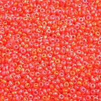 Preciosa 10/0 Rocaille Seed Beads - SB10-94140 - Opaque Orange AB