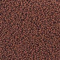 Preciosa 11/0 Rocaille Seed Beads - SB11-16A19M - Matte Dark Brown - Terra Intensive