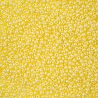 Preciosa 11/0 Rocaille Seed Beads - SB11-22001 - Chalk Light Yellow - PermaLux