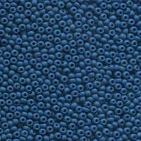 Preciosa 11/0 Rocaille Seed Beads - SB11-33220M - Matt Opaque Denim Blue