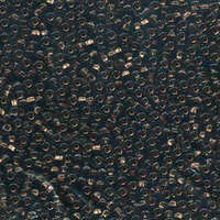 Preciosa 11/0 Rocaille Seed Beads - SB11-49010 - Copper Lined Black Diamond