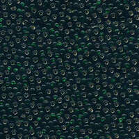 Preciosa 11/0 Rocaille Seed Beads - SB11-57150 - Silver Lined Dark Green