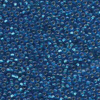 Preciosa 11/0 Rocaille Seed Beads - SB11-67159 - Silver Lined Dark Aqua AB