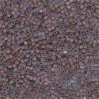 Miyuki 1.8mm (SB18) Square Bead - SB18-134FR - Matte Transparent Dark Topaz