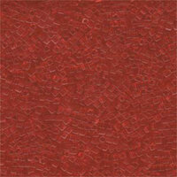 Miyuki 1.8mm (SB18) Square Bead - SB18-140 - Transparent Red Orange
