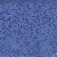 Miyuki 1.8mm (SB18) Square Bead - SB18-150FR - Matte Transparent Sapphire AB