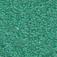 Miyuki 1.8mm (SB18) Square Bead - SB18-219 - Dark Mint Green Lined Crystal