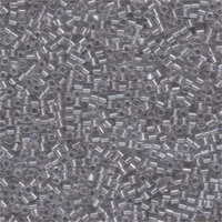 Miyuki 1.8mm (SB18) Square Bead - SB18-242 - Sparkly Pewter Lined Crystal