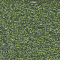 Miyuki 1.8mm (SB18) Square Bead - SB18-245 - Lime Lined Crystal