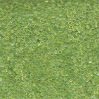 Miyuki 1.8mm (SB18) Square Bead - SB18-258 - Transparent Chartreuse AB