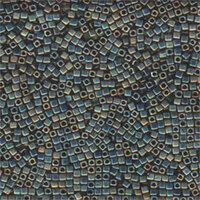 Miyuki 1.8mm (SB18) Square Bead - SB18-2008 - Matte Metallic Patina Iris