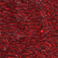 Miyuki 3mm (SB3) Square Bead - SB3-011 - Silver Lined Ruby