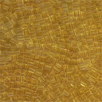 Miyuki 3mm (SB3) Square Bead - SB3-132 - Transparent Light Topaz