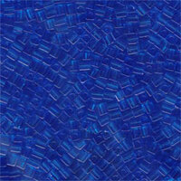 Miyuki 3mm (SB3) Square Bead - SB3-150 - Transparent Sapphire Blue