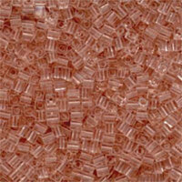 Miyuki 3mm (SB3) Square Bead - SB3-155 - Transparent Light Tea Rose