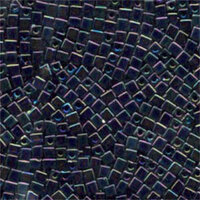 Miyuki 3mm (SB3) Square Bead - SB3-401R - Black AB