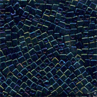 Miyuki 3mm (SB3) Square Bead - SB3-452 - Metallic Dark Blue Iris