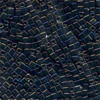 Miyuki 3mm (SB3) Square Bead - SB3-458 - Metallic Brown Iris