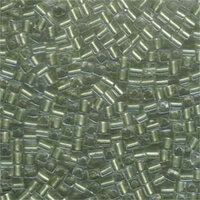 Miyuki 3mm (SB3) Square Bead - SB3-2604 - Pale Lime Lined Crystal