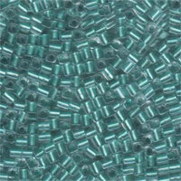 Miyuki 3mm (SB3) Square Bead - SB3-2605 - Light Teal Lined Crystal