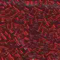 Miyuki 4mm (SB4) Square Bead - SB4-011 - Silver Lined Red