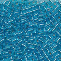 Miyuki 4mm (SB4) Square Bead - SB4-018 - Silver Lined Aqua AB