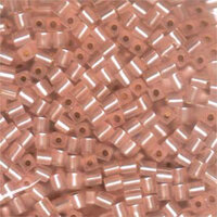 Miyuki 4mm (SB4) Square Bead - SB4-023F - Matte Silver Lined Blush AB