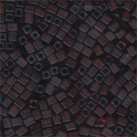Miyuki 4mm (SB4) Square Bead - SB4-134F - Matte Transparent Dark Topaz