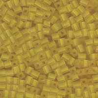Miyuki 4mm (SB4) Square Bead - SB4-136F - Matte Transparent Yellow