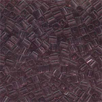Miyuki 4mm (SB4) Square Bead - SB4-142 - Transparent Smoky Amethyst