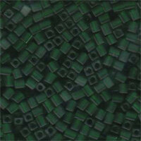 Miyuki 4mm (SB4) Square Bead - SB4-146F - Matte Transparent Green