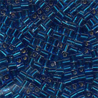Miyuki 4mm (SB4) Square Bead - SB4-149S - Silver Lined Capri Blue