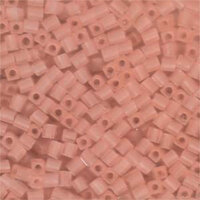 Miyuki 4mm (SB4) Square Bead - SB4-155F - Matte Transparent Light Tea Rose