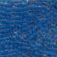 Miyuki 4mm (SB4) Square Bead - SB4-238 - Blue Lined Crystal