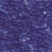 Miyuki 4mm (SB4) Square Bead - SB4-290 - Transparent Sapphire AB