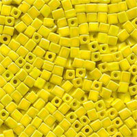 Miyuki 4mm (SB4) Square Bead - SB4-404R - Opaque Yellow AB