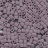 Miyuki 4mm (SB4) Square Bead - SB4-410 - Opaque Mauve