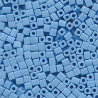 Miyuki 4mm (SB4) Square Bead - SB4-413F - Matte Opaque Turquoise Blue
