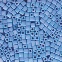 Miyuki 4mm (SB4) Square Bead - SB4-413FR - Matte Opaque Turquoise Blue AB