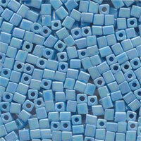 Miyuki 4mm (SB4) Square Bead - SB4-413R - Opaque Turquoise Blue AB