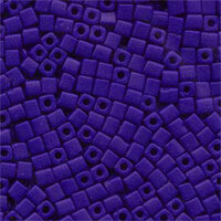Miyuki 4mm (SB4) Square Bead - SB4-414F - Matte Opaque Cobalt