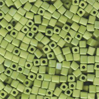 Miyuki 4mm (SB4) Square Bead - SB4-416FR - Matte Opaque Chartreuse AB